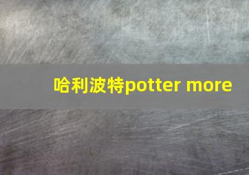 哈利波特potter more